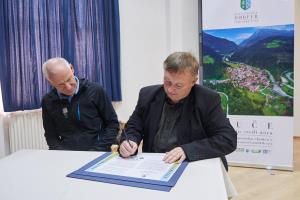 Slovesnost ob vstopu v mrežo Gorniške vasi